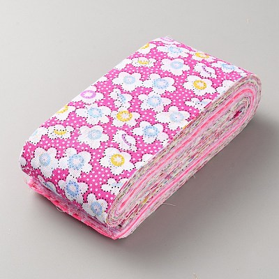 40Pcs 20 Styles Flower Pattern Cotton Fabric for Quilting and Sewing FIND-SZC0009-12B-1