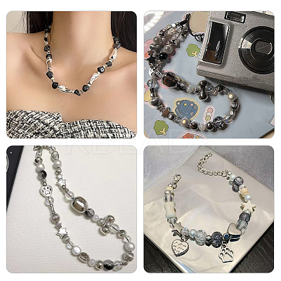 8 Sets 8 Styles CCB Plastic Beads Sets CCB-PH0001-30-1