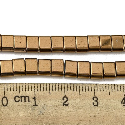 Electroplated Non-magnetic Synthetic Hematite Beads Strands G-C106-B02-13B-1