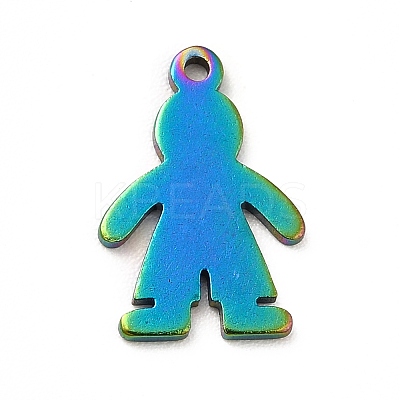 Ion Plating(IP) 201 Stainless Steel Pendants STAS-H172-05M-1