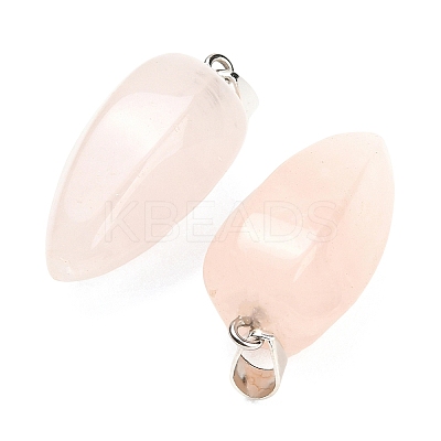 Natural Rose Quartz Pendants GG-K002-16J-1