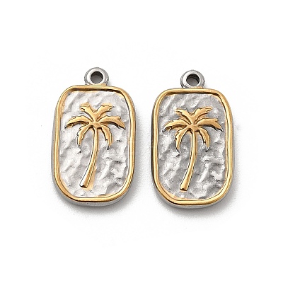 304 Stainless Steel Pendants STAS-D288-02GP-1