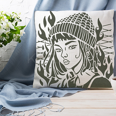 PET Hollow Out Drawing Painting Stencils DIY-WH0405-0070-1