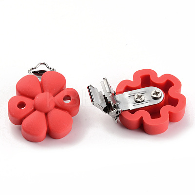 Food Grade Eco-Friendly Silicone Baby Pacifier Clips SIL-S003-04B-1