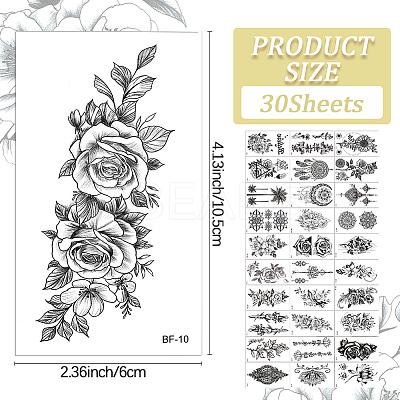 Removable Temporary Water Proof Tattoos Paper Stickers DIY-WH20009-94B-1