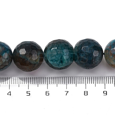Natural Dragon Veins Agate(Dyed & Heated) Beads Strands G-K390-A01-01-1