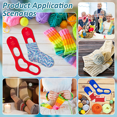 Acrylic Socks Template OACR-WH0111-104A-02-1