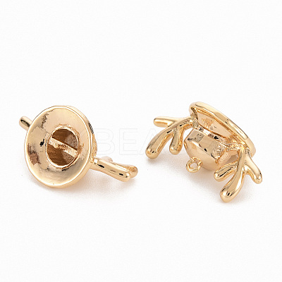 Brass Peg Bails Pendants KK-N231-268-NF-1
