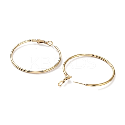 Ring 304 Stainless Steel Hoop Earrings for Women Men EJEW-B049-02E-G-1