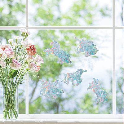 Waterproof PVC Colored Laser Stained Window Film Adhesive Stickers DIY-WH0256-015-1
