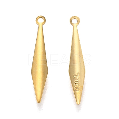 316 Surgical Stainless Steel Pendants X-STAS-P198-04G-1