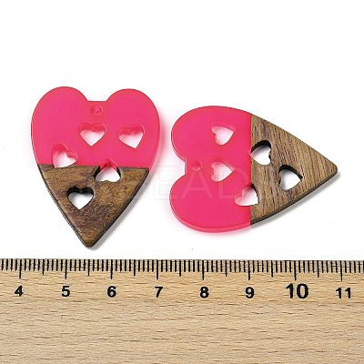 Resin and Walnut Pendants WOOD-I013-03B-1