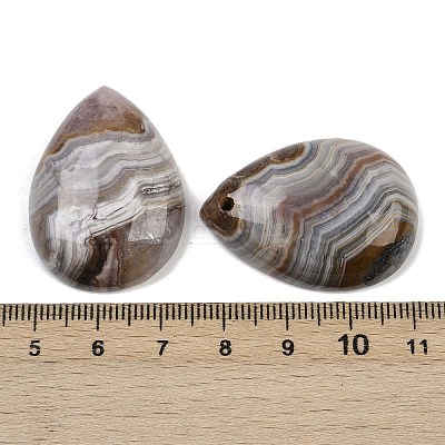Natural Amethyst Lace Agate Pendants G-A244-12B-1