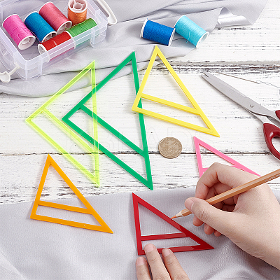 Acrylic Quilting Template for Pet Bandana DIY-WH0033-63E-1