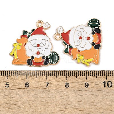 Christmas Theme Alloy Enamel Pendants FIND-I065-02B-KCG-1