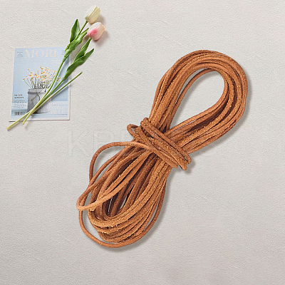 5M DIY Frosted Cowhide Leather Cord OCOR-GF0004-97A-03-1