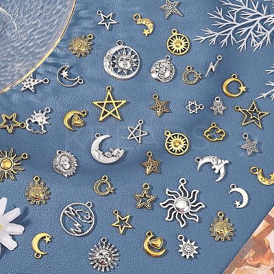 2 Bags 2 Colors Tibetan Style Pendants FIND-FH0003-66-1
