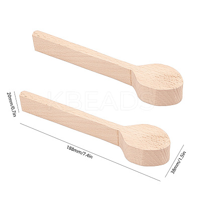 Wood Carving Spoon AJEW-GF0001-38-1
