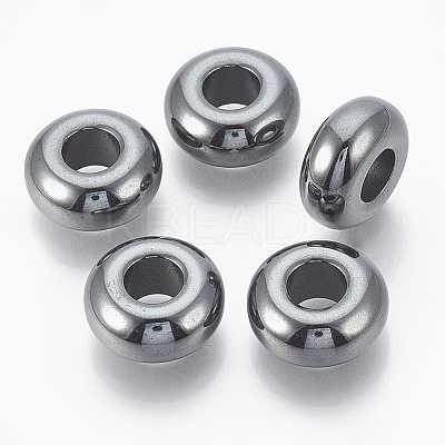 Synthetic Non-magnetic Hematite European Beads LS-X-G-T094-11J-1