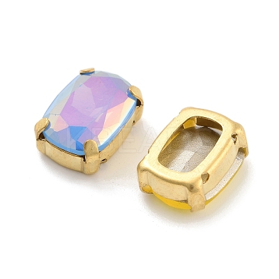 Rectangle Opal Sew On Rhinestones RGLA-G024-03A-G-1