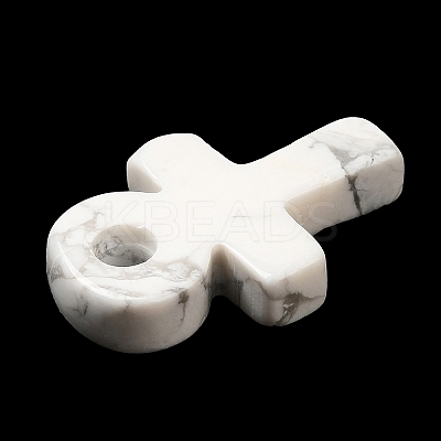 Synthetic Howlite Pendants G-R492-03J-1