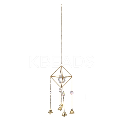 Geometric Metal Suncatchers Wall Hanging Decoration LS-HJEW-G018-01B-G-1