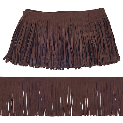 1Pc Suede Fabric Tassels Ribbon OCOR-GF0005-60A-04-1