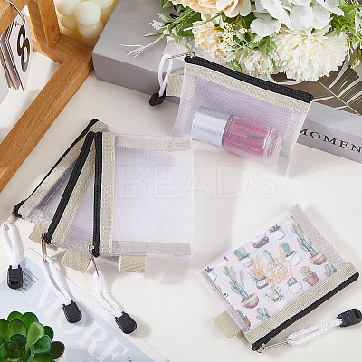5Pcs Nylon Mesh Pen Bag AJEW-SP0001-89I-1
