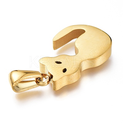 Ion Plating(IP) 304 Stainless Steel Charms STAS-A047-01G-1