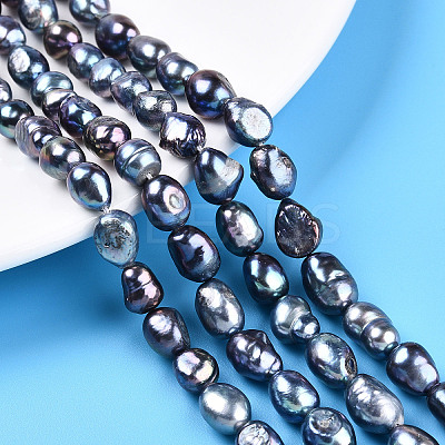 Natural Cultured Freshwater Pearl Beads Strands PEAR-N014-08K-1