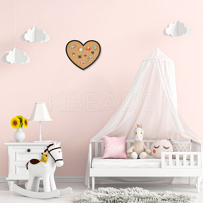 Wall Mounted Brooch Jewelry Display Cork Tray AJEW-WH0016-26D-1