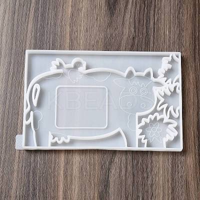 DIY Cow Photo Frame & Grass Decoration Silicone Molds DIY-I099-59-1