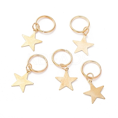 Alloy Star Charms LS-PALLOY-WH0001-03G-1