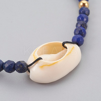 Natural Lapis Lazuli(Dyed) Braided Bead Bracelets BJEW-JB04079-02-1