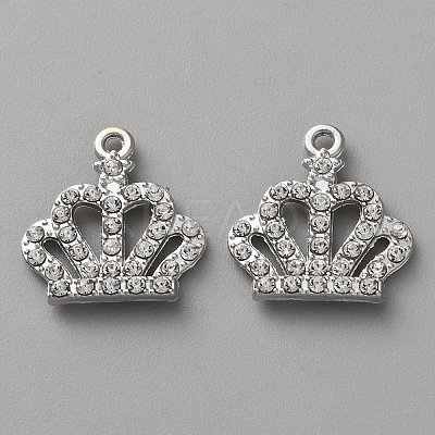 Alloy Rhinestone Pendants FIND-P033-01P-1