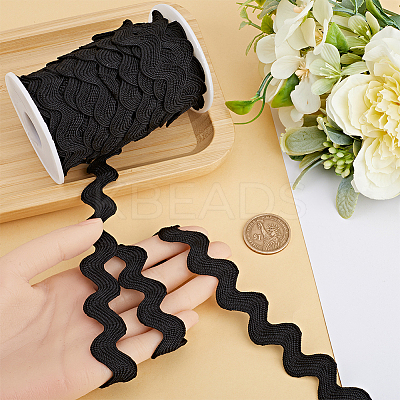 Polyester Wavy Fringe Trim OCOR-GF0003-44D-01-1