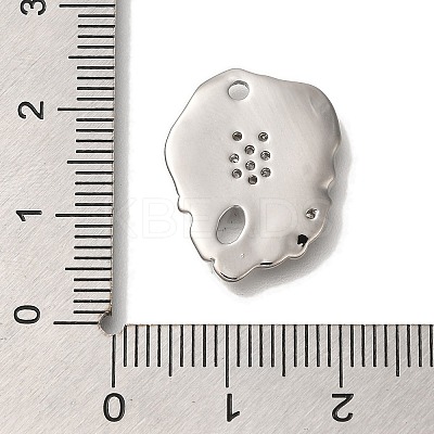 Brass Micro Pave Cubic Zirconia Pendants KK-U038-22P-1