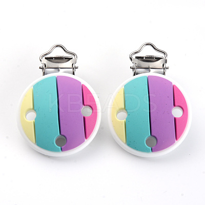 Food Grade Eco-Friendly Silicone Baby Pacifier Clips SIL-S003-05E-1