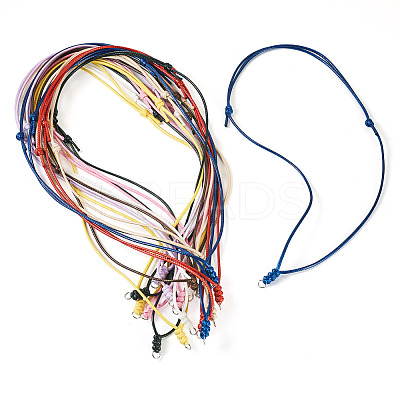 27Pcs 9 Colors Korean Waxed Polyester Cord Necklace Making NJEW-TA00166-1