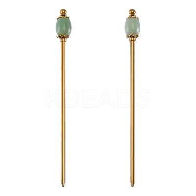 2Pcs Brass Hair Sticks OHAR-PH00003-1