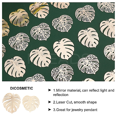 40Pcs 2 Style Brass Pendants KK-DC0001-15-1