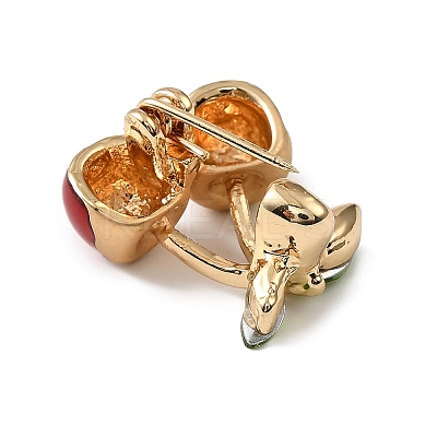 Golden Alloy Enamel Brooch JEWB-K018-32J-G-1