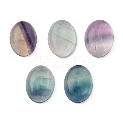 Natural Fluorite Cabochons G-I065-18x13mm-1