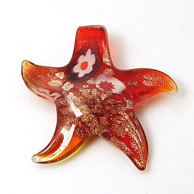 Handmade Lampwork Pendants X-LAMP-G089-M-1