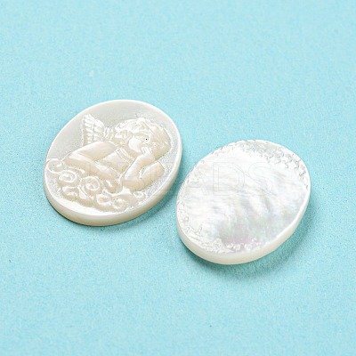 Natural Sea Shell Cabochons SHEL-D079-22-1