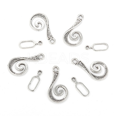 Alloy Hook and Eye Clasps LS-PALLOY-DK-2008-AS-1