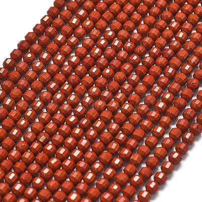 Natural Red Jasper Beads Strands G-A260-A46-01-1