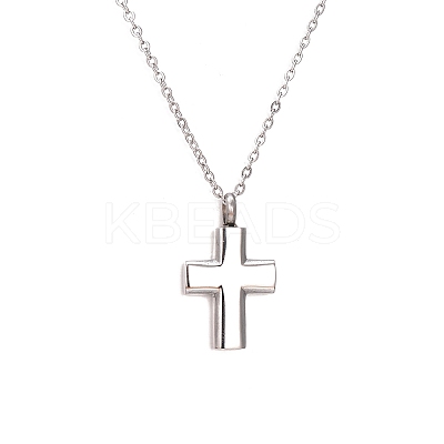 Non-Tarnish Stainless Steel Pendant Necklaces PW-WG93278-01-1