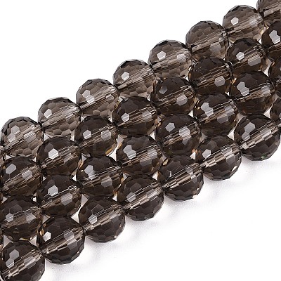 Transparent Glass Bead Strands GLAA-R095-8mm-37-1