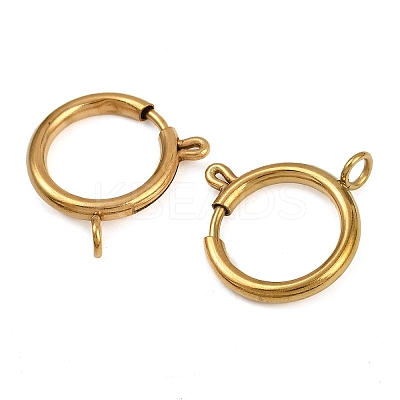 304 Stainless Steel Spring Ring Clasps STAS-B095-05I-G-1